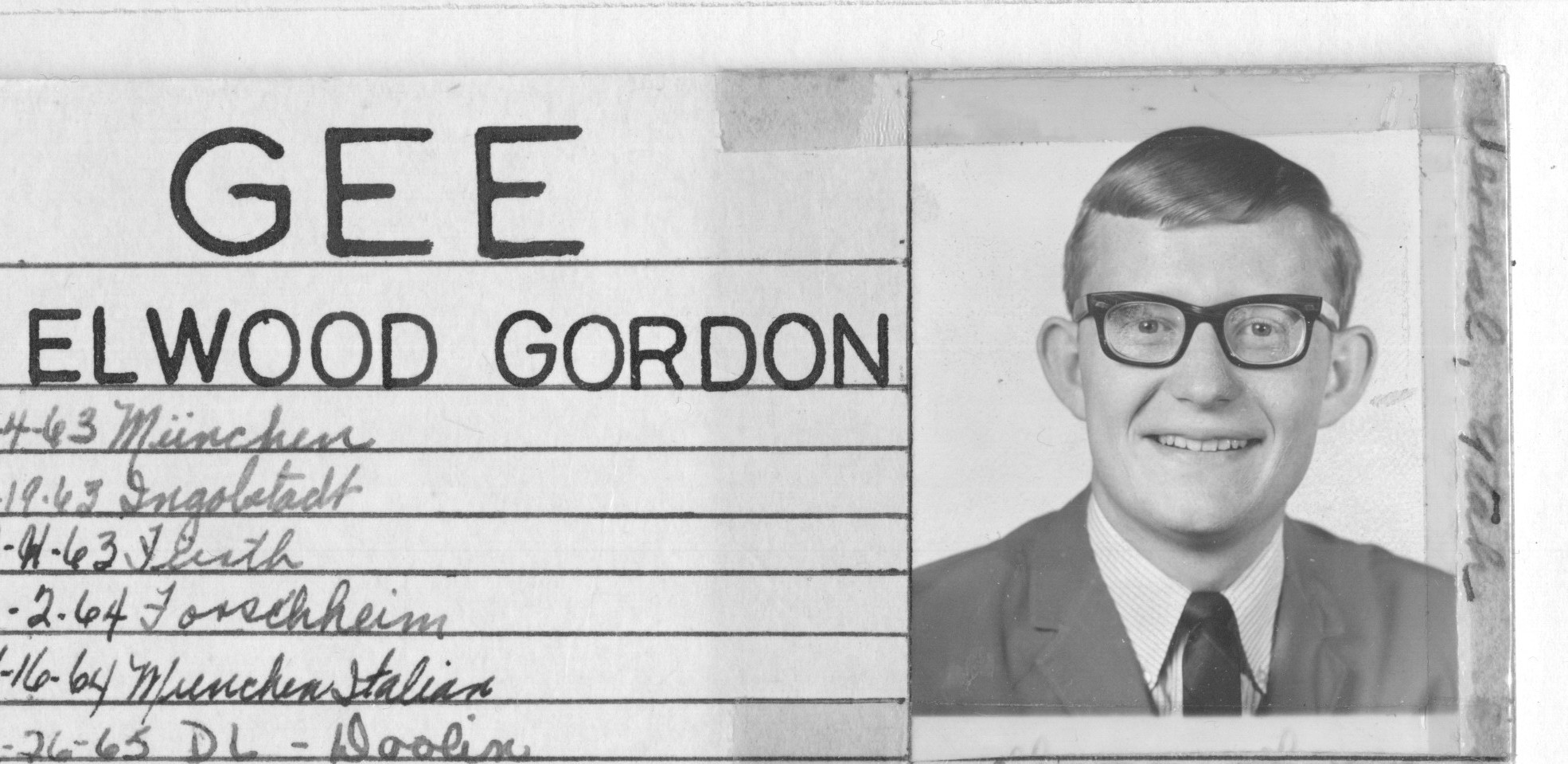 Gee, Elwood Gordon